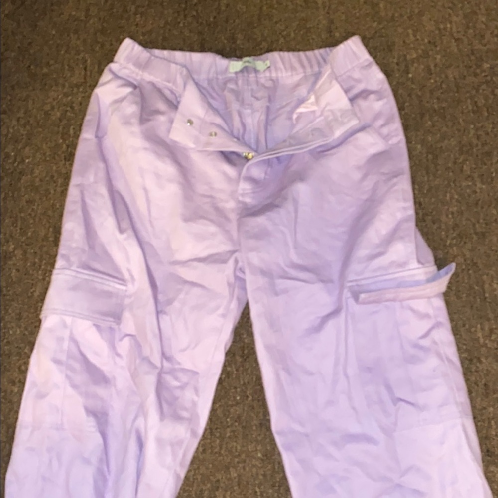adkia purple cargo pants